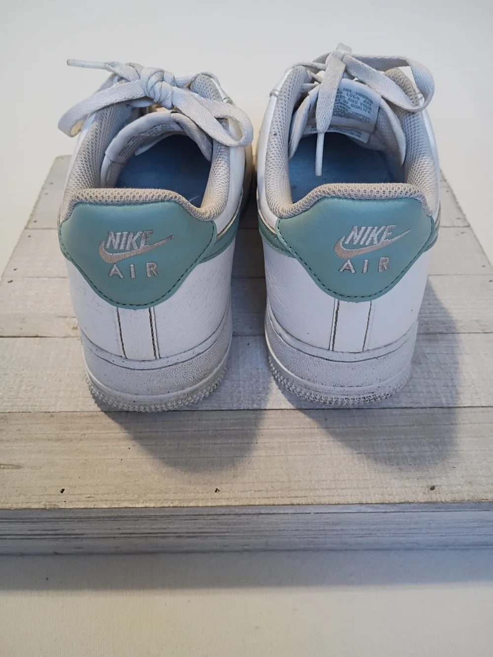 Nike Air Force 1 Low White Jade Ice Teal DD8959-113 Women's Size 9.5 As Is